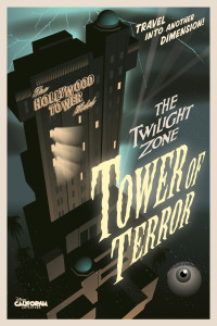 Tower of Terror Disney California Adventure promotional poster